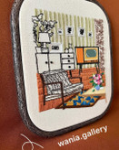 تابلو گلدوزی طرح اتاق من