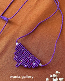 گردنبند میکرومکرومه بافی منجوق دار