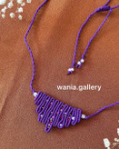 گردنبند میکرومکرومه بافی منجوق دار