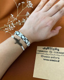 ست دستبند دستباف طرح بی نهایت