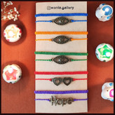 ست دستبند پلاک دار دستباف طرح های فانتزی