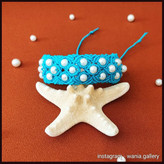 دستبند میکرومکرومه مروارید دار دستباف