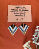 گوشواره های منجوق بافی دلیکا طرح کمان