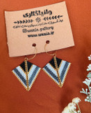 گوشواره های منجوق بافی دلیکا طرح کمان