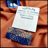 دستبند مکرومه بافی دو رنگ