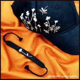 ست کلاه و دستبند دستبافت گلدوزی شده