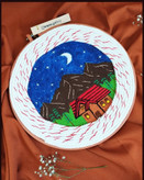 تابلو گلدوزی شده با دست طرح شب های کوهستان