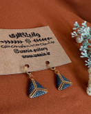 گوشواره های منجوق بافی شده طرح مثلث