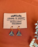 گوشواره های منجوق بافی شده طرح مثلث