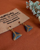 گوشواره های منجوق بافی شده طرح مثلث