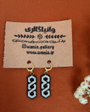 گوشواره های منجوق بافی شده طرح کندو