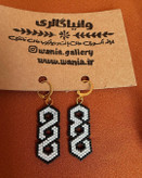 گوشواره های منجوق بافی شده طرح کندو