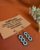 گوشواره های منجوق بافی شده طرح کندو