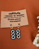 گوشواره های منجوق بافی شده طرح کندو