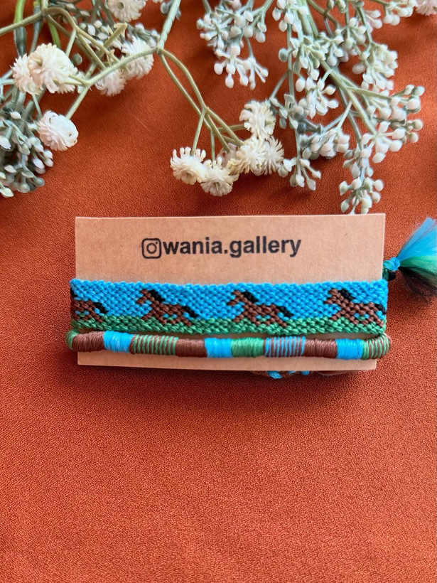 ست دستبند بافتنی طرح اسب