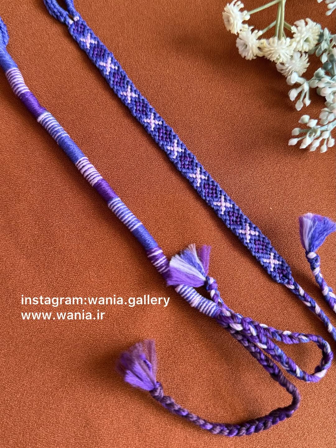 ست دستبند بافتنی طرح ضربدر