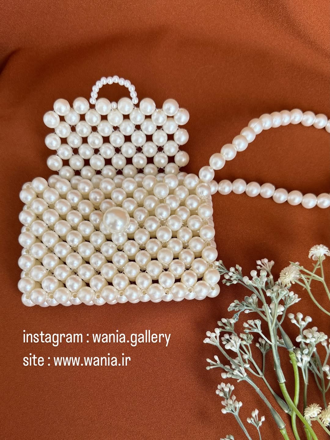 خرید آنلاین کیف مرواریدبافی