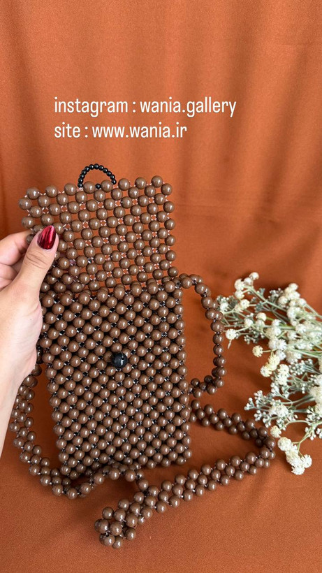 کیف مرواریدی برای تلفن همراه