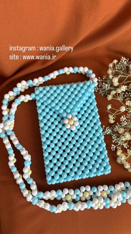 کیف بافتنی مجلسی