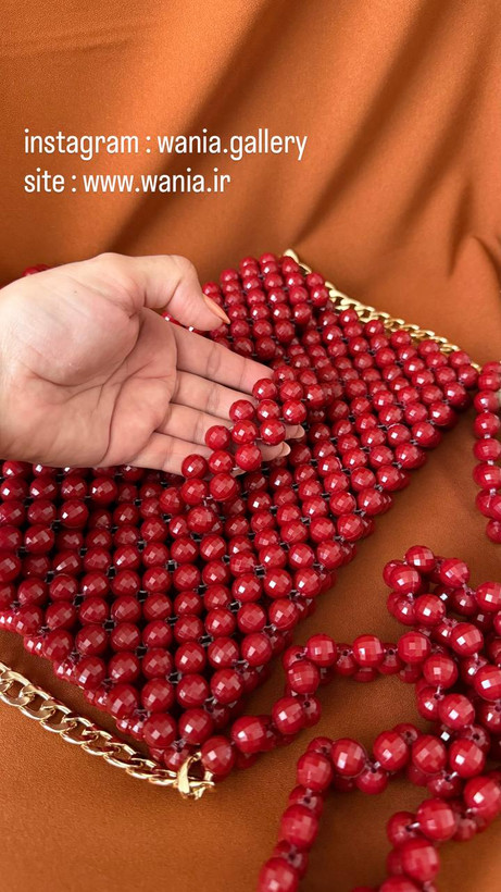 کیف مرواریدی شیک