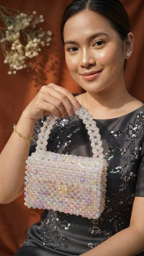 کیف مرواریدی مجلسی دخترانه